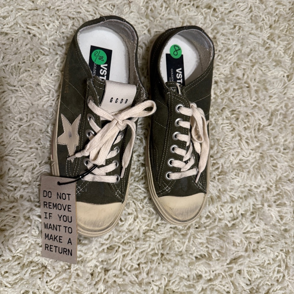 Olive Green Golden Goose